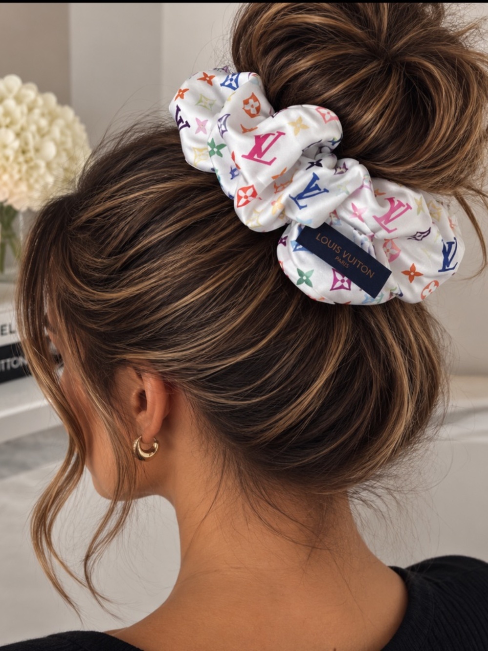 Colorful Printed Scrunchie NEW